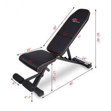 Load image into Gallery viewer, Foldable Weight Bench Adjustable Back Dumbbell Bench
