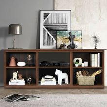 Load image into Gallery viewer, 2-Tier Entertainment Media Console TV Stand-Walnut
