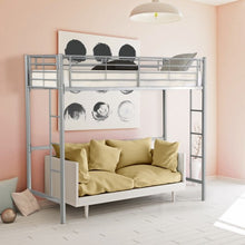 Load image into Gallery viewer, Kids Bedroom Twin Loft Metal Bunk Bed with Ladder
