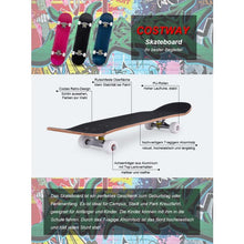 Load image into Gallery viewer, 31&quot; x 8&quot; Kids Professional Maple Wood Skateboard-Black
