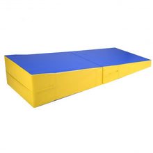 Load image into Gallery viewer, Folding Incline Wedge Ramp Gymnastics Mat
