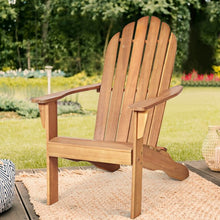 Load image into Gallery viewer, Outdoor Solid Wood Durable Patio Adirondack Chair-Natural
