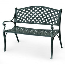 Load image into Gallery viewer, 40&quot; Outdoor Aluminum Antique Garden Patio Bench
