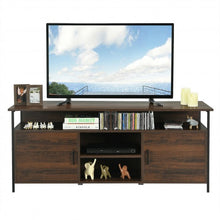 Load image into Gallery viewer, 58&quot; Wood TV Stand Entertainment Media Center Console with Storage Cabinet
