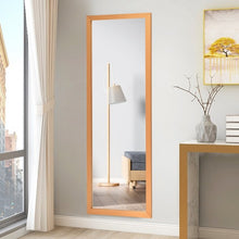 Load image into Gallery viewer, Wood Frame Full Length Hanging Mirror-Golden

