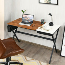 Load image into Gallery viewer, Writing Study Computer Desk with Drawer and Storage Bag-Natural
