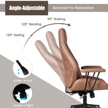 Load image into Gallery viewer, Adjustable Ergonomic High Back Office Chair with Lumbar Support-Deep Brown
