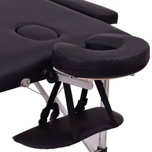 Load image into Gallery viewer, 72&quot;L Portable Massage Table w/ Free Carry Case-Black

