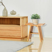 Load image into Gallery viewer, 18&quot; Bamboo Shower Stool Bench with Shelf
