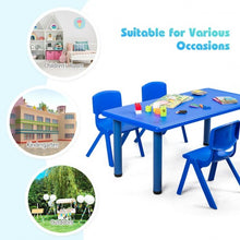 Load image into Gallery viewer, Kids Plastic Rectangular Learn and Play Table-Blue
