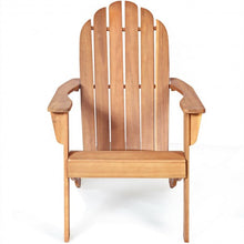 Load image into Gallery viewer, Outdoor Solid Wood Durable Patio Adirondack Chair-Natural
