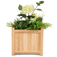 Load image into Gallery viewer, Patio Lawn Folding Garden Square Wood Flower Planter Box
