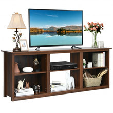 Load image into Gallery viewer, 2-Tier Entertainment Media Console TV Stand-Walnut
