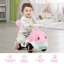 Load image into Gallery viewer, 3-in-1 Baby Walker Sliding Car Pushing Cart Toddler Ride-Pink
