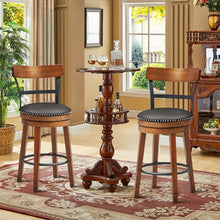 Load image into Gallery viewer, Set of 2 25.5" Swivel Counter Height Dining Chair

