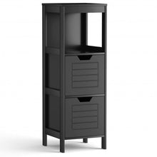 Load image into Gallery viewer, Bathroom Wooden Floor Cabinet Multifunction Storage Rack Stand Organizer-Black
