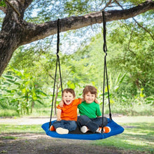 Load image into Gallery viewer, 37� Hexagon Tree Kids Swing with Adjustable Hanging Rope-Blue
