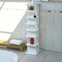 Load image into Gallery viewer, Wooden Shoes Storage Stand 7 Tiers Shoe Rack Organizer Multi-shoe Rack Shoebo
