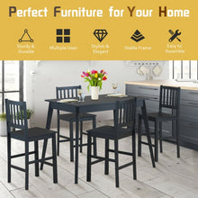 Load image into Gallery viewer, 5 Piece Counter Height Dining Set Kitchen Table
