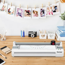 Load image into Gallery viewer, 13&quot; Hot and Cold Paper Trimmer with Corner Rounder and 25 Pouches-White
