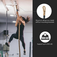 Load image into Gallery viewer, 1.5 inch Gym Fitness Training Grips Strength Climbing Rope-18&#39;
