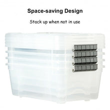 Load image into Gallery viewer, 4-Pack 13 Quart Plastic Storage Bin Box Stack Containers with Handles

