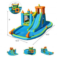 Load image into Gallery viewer, Inflatable Water Slide with Bounce House and Splash Pool without Blower for Kids

