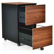 Load image into Gallery viewer, 2-Drawer Rolling Mobile File Cabinet fits Letter/A4 Size with Hanging Bar
