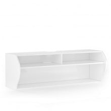 Load image into Gallery viewer, 48.5&quot; 2 Tier Modern Wall Mounted Hanging Floating Shelf-White
