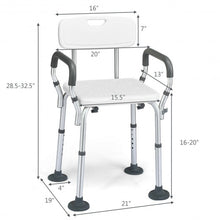 Load image into Gallery viewer, Shower Chair Spa Bathtub with Removable Armrests &amp; Back
