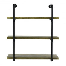 Load image into Gallery viewer, Rustic Pipe Shelving Vintage Industrial Pipe Wall Shelf-B
