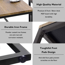 Load image into Gallery viewer, 3 Pieces Wood Coffee End Table Set
