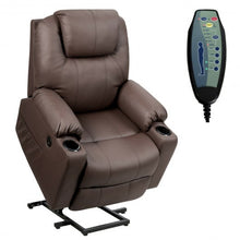 Load image into Gallery viewer, Electric Power Lift Leather Massage Sofa-Brown
