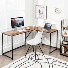 Load image into Gallery viewer, 58&quot; x 47&quot; L Shaped Corner Home Office Computer Desk Home-Rustic Brown
