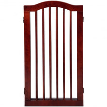 Load image into Gallery viewer, 3 Panels Folding Freestanding Wood Pet Dog Safety Gate-36&quot;
