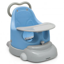 Load image into Gallery viewer, 6-in-1 Convertible Baby Booster Seat with Tray Wheels-Blue
