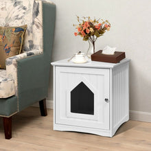 Load image into Gallery viewer, Sidetable Nightstand Weatherproof Multi-function Cat House-White
