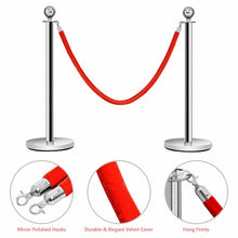Load image into Gallery viewer, 2 pcs Barrier Crowd Control Stanchion Queue Velvet Rope
