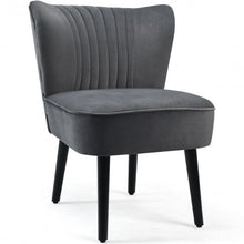 Load image into Gallery viewer, Set of 2 Armless Upholstered Leisure Accent Chair-Gray
