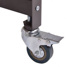 Load image into Gallery viewer, Metal Frame Computer Desk with Wheels
