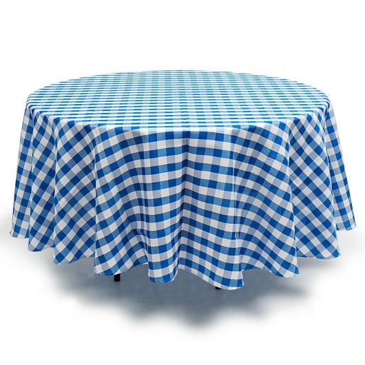 2 Pcs Stain Resistant and Wrinkle Resistant Table Cloth-Blue