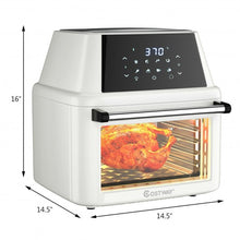 Load image into Gallery viewer, 19 QT Multi-functional Air Fryer Oven 1800W Dehydrator Rotisserie-White
