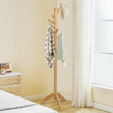 Load image into Gallery viewer, Wooden Free Standing Coat Rack -Oak
