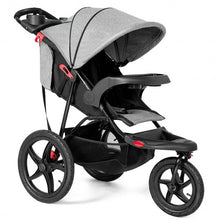 Load image into Gallery viewer, Foldable Lightweight All-terrain Baby Stroller with Holder-Gray
