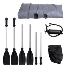 Load image into Gallery viewer, Goplus 2-Person Inflatable Canoe Boat Kayak Set with Oar and Hand Pump
