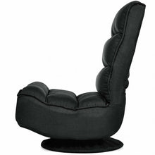 Load image into Gallery viewer, 5-Position Folding Floor Gaming Chair-Black
