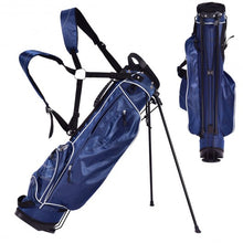 Load image into Gallery viewer, Golf Stand Cart Bag w/ 4 Way Divider Carry Organizer Pockets-Blue
