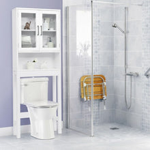 Load image into Gallery viewer, Over the Toilet Storage Cabinet Bathroom Space Saver with Tempered Glass Door
