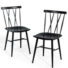 Load image into Gallery viewer, Set of 2 Armless Cross Back Kitchen Dining Side Chairs
