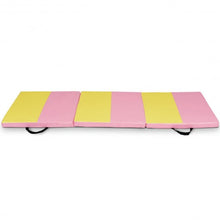 Load image into Gallery viewer, 6&#39; x 2&#39; Folding Fitness Exercise Carry Gymnastics Mat
